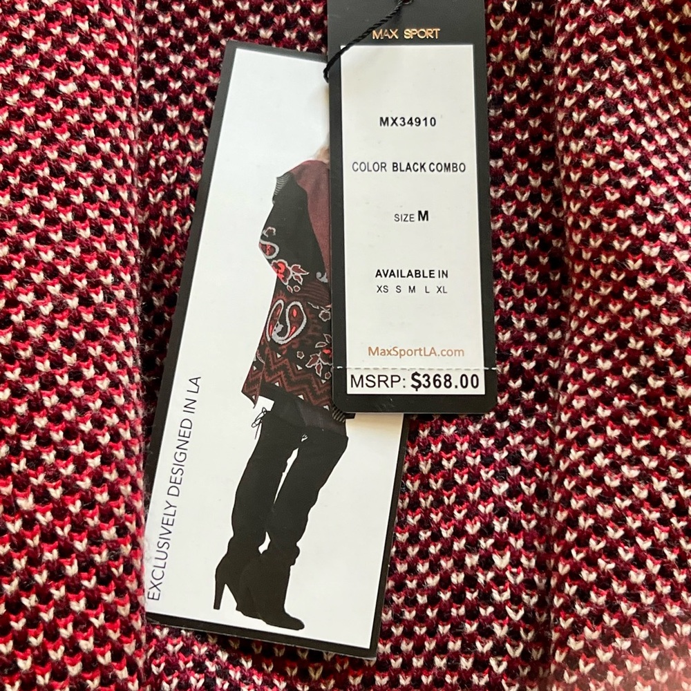 NET Floral Patterned Hooded Coat - Picture 5 of 5